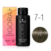 Schwarzkopf Igora Vibrance 7-1 Rubio Medio Ceniza