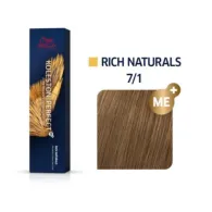 Wella Tinte Koleston Perfect Me+ 7/1 Rubio Medio Ceniza 60ml.
