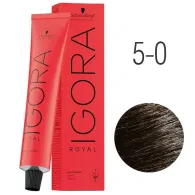 Schwarzkopf Tinte Igora Royal 5-0 castaño claro  60ml